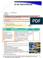 D3 A2 SESION COM. Escribimos Un Texto Argumentativo Continuo de Un Recurso Natural.