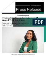 Press Release Professional Doc in Dark Green Black Gradient Style