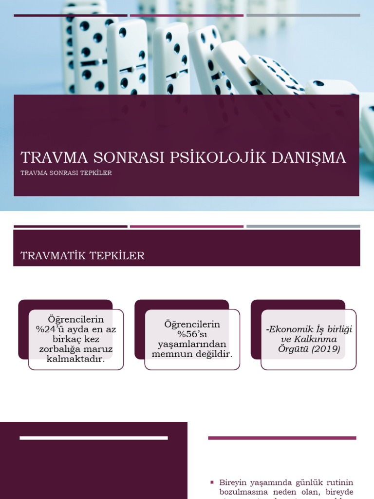 Travma Sonrası Tepkiler | PDF