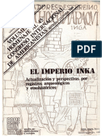 La Instalacion Inka en La Seccion Andina