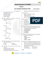 Electric Charges and Field - Practice Sheet - (12th Board Booster 2.0 2024)