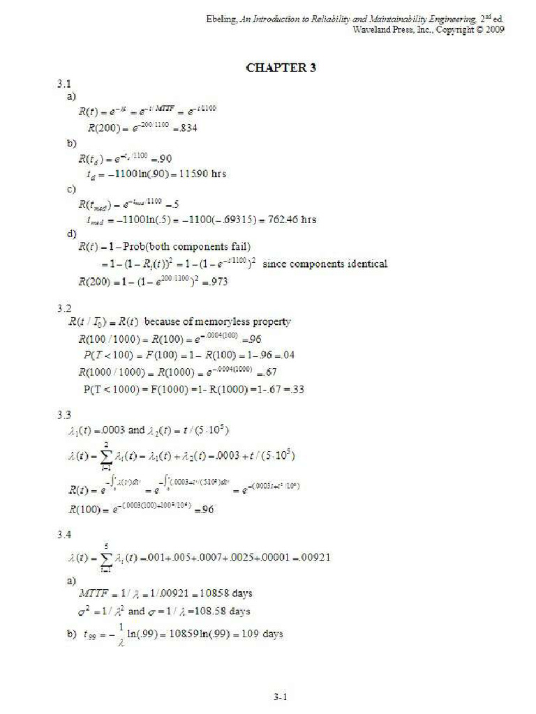 Chapter 3 Solution | PDF
