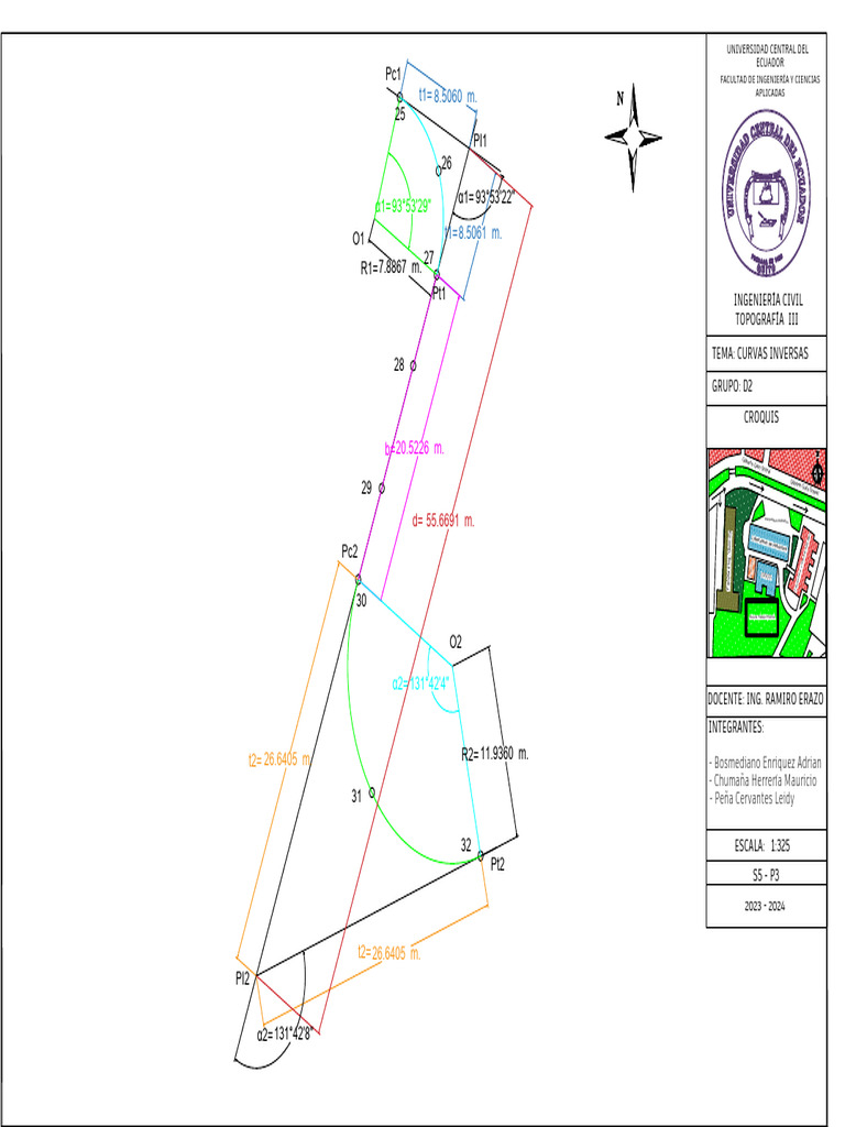 Planos Curva Inversa Informe | PDF