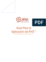 Guidebook To RYS Application SP