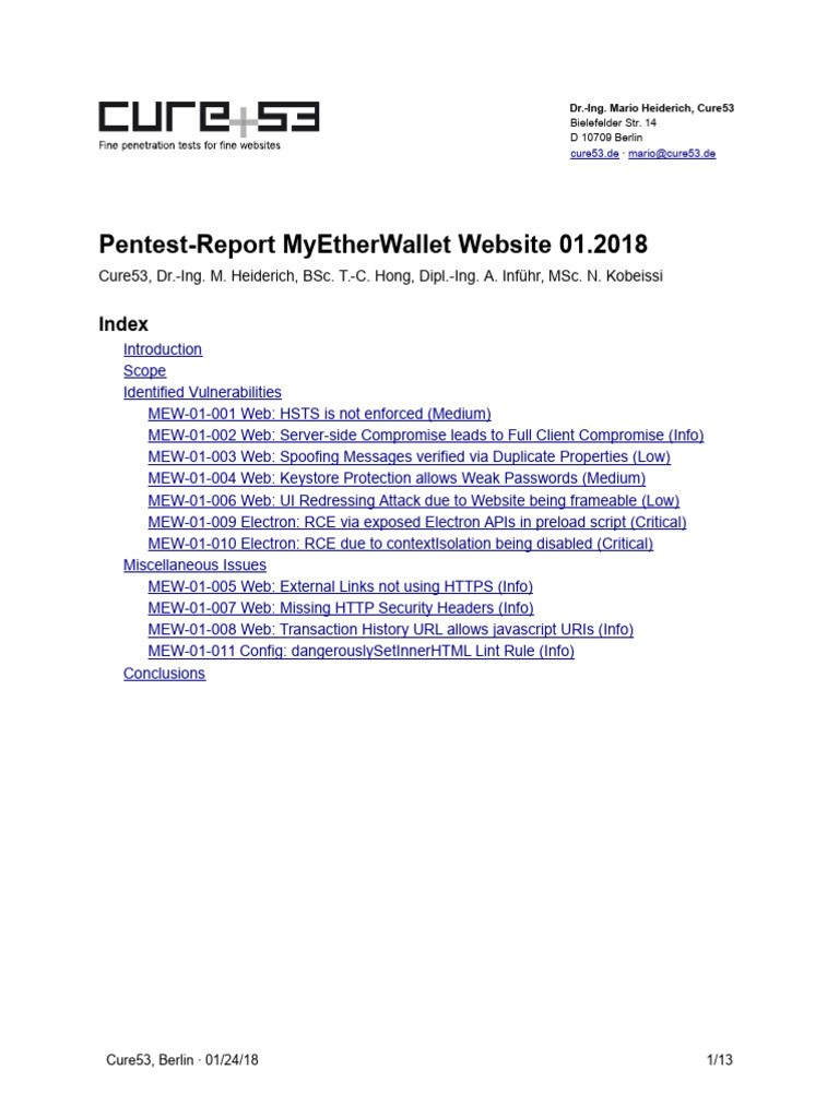 Pentest-Report Mew | PDF | World Wide Web | Internet & Web