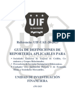 Guia de Definiciones para Reporteria Uif