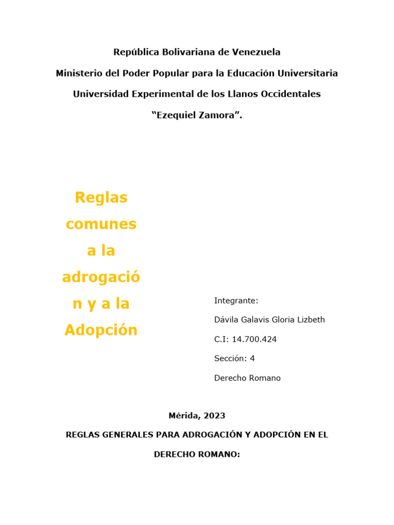 Reglas de Adrogación en Derecho Romano | PDF | Freedman | Adopción