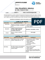 Colegio Adventista de Iquique: Bitácora Pedagógica Semanal