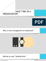 How To Manage Time in A Presentation