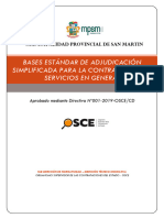 Bases Estándar de Adjudicación Simplificada para La Contratación de Servicios en General