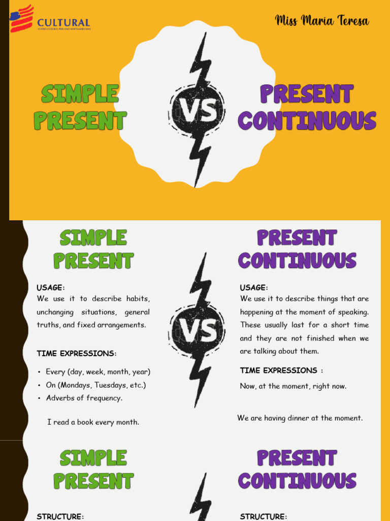 B9 Simple Present and Present Continuous | PDF | Foreign Language ...