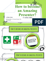 Presentation How To Become An Amazing Presenter