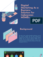 Digital Marketing As A Business Solution For Indonesian MSMEs