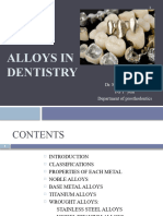 Alloys in Dentistry