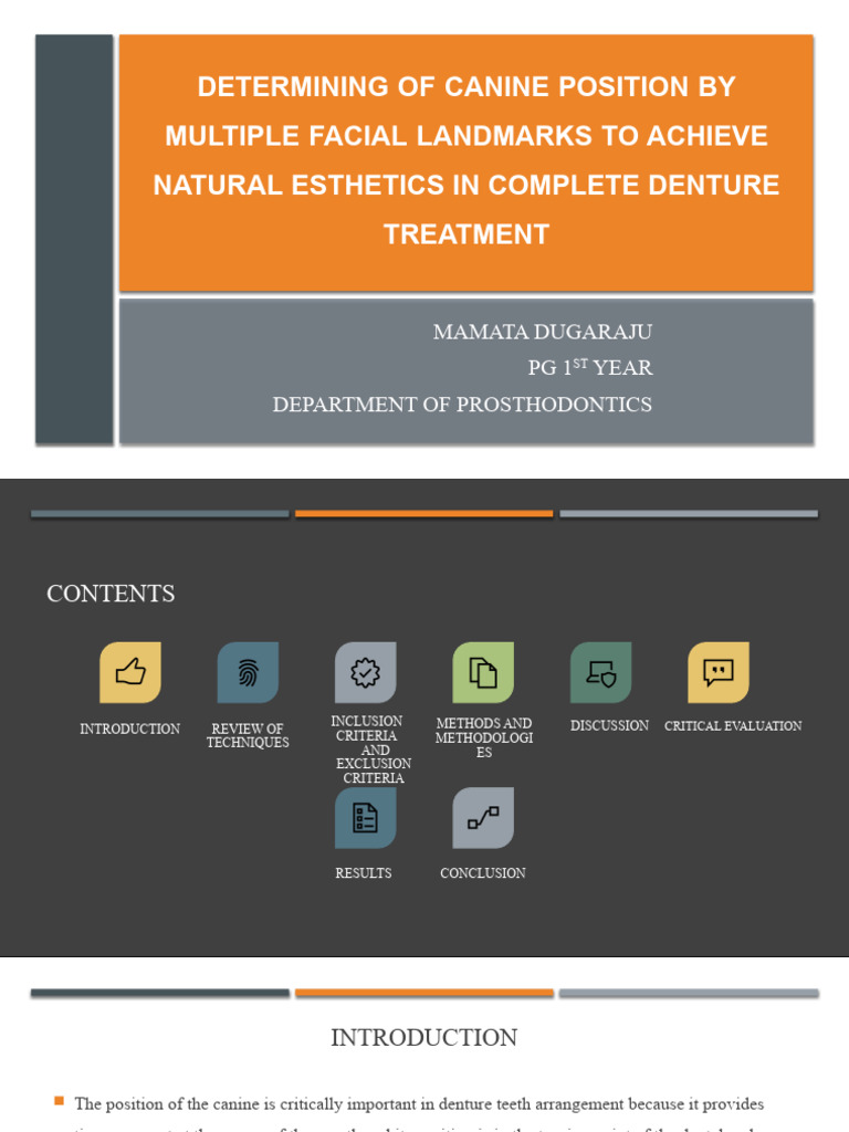 Determining Canine Position | PDF | Human Head And Neck | Dentistry ...
