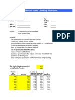 Injection Speed Linearity 