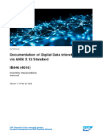 Documentation of Digital Data Interchange Via ANSI X.12 Standard IB846 (4010)