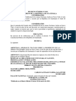 Aprueba El Tratado Sobre La Prohibición de Las Armas Nucleares Decreto Número 15-2022