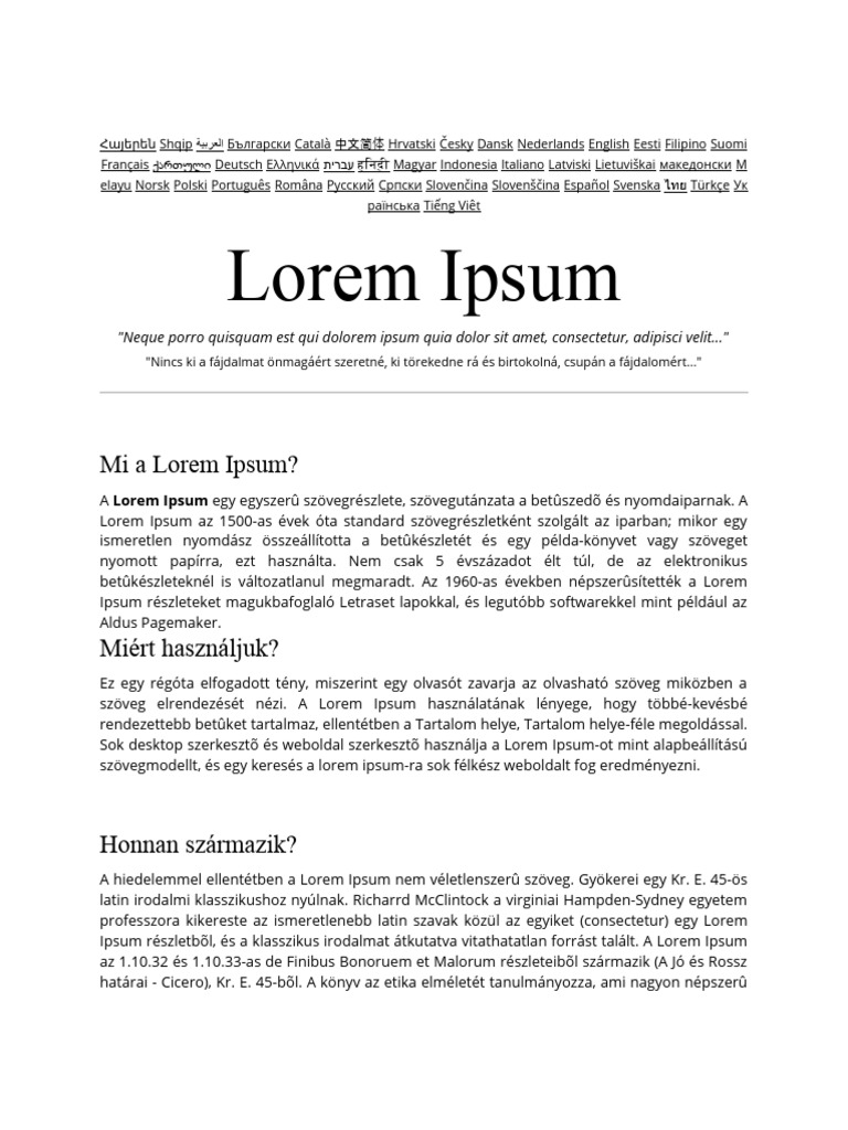 Mi A Lorem Ipsum? | PDF