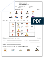 LKG SA 1 Q.Paper - SocialAwareness