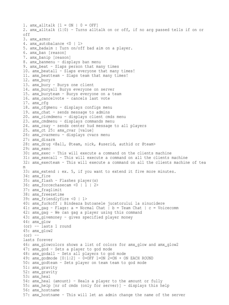 AMX Commands Overview and Usage | PDF | System Software | Computing