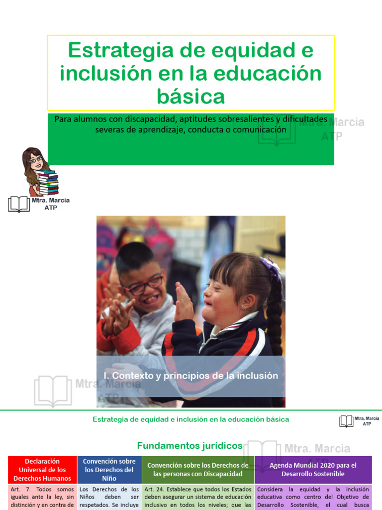 Equidad e Inclusion-1 | PDF | Inclusión (Educación) | Aprendizaje