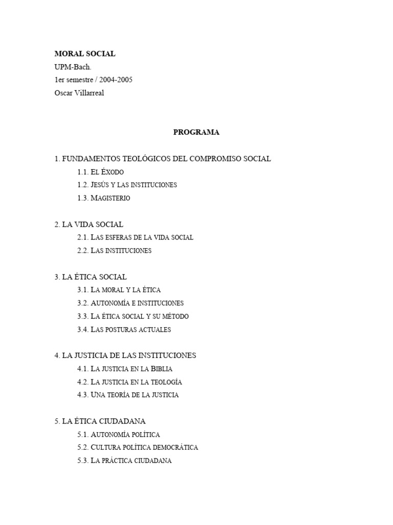 Fundamentos Teol gicos Del Compromiso Social1 PDF Jes s Moralidad