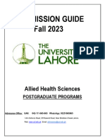 Allied Health Sciences Postegraduate