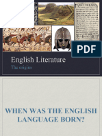 English Literature - Origins