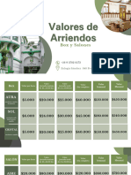 Valores Box y Salones