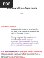 Command Line Arguments