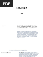 Recursion