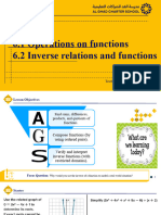 6.2 Inverse Relations and Functions - Lesson 2