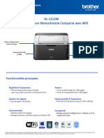 HL-1212W Imprimante Laser Monochrome Compacte Avec Wifi: Advanced Specification Sheet