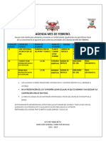 Agenda Febrero.