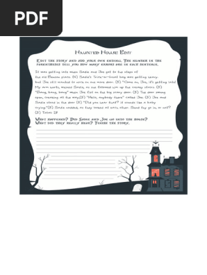 Printablee.com Printable Halloween Haunted House Storyn 8505.Jpg