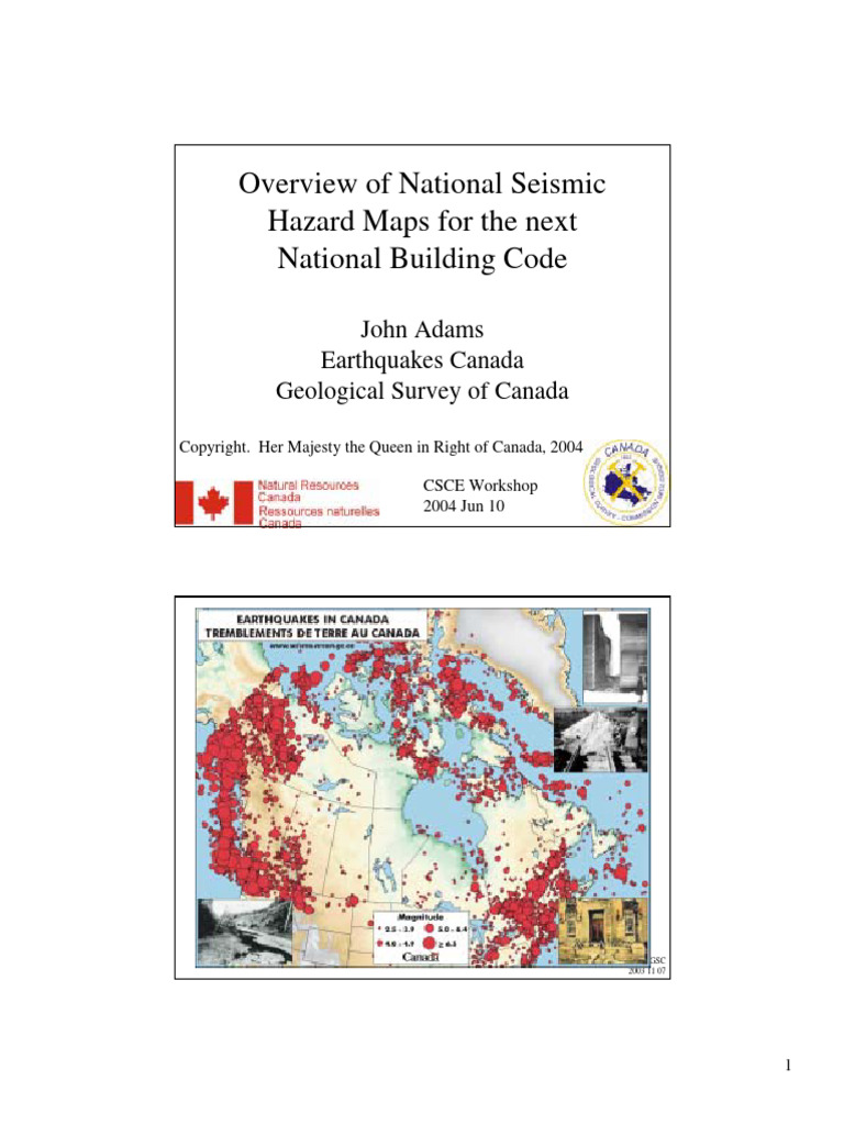 U of C Seismic Hazard - Adams | PDF | Earthquakes | Moment Magnitude Scale
