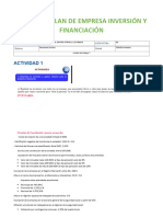 Actividad Plan de Empresa Inversión-Financiac