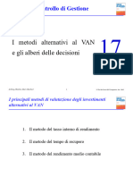 17 I Metodi Alternativi Al VAN e Gli Alberi Delle Decisioni - Modalità Compatibilità