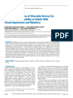 A Systematic Review of Wearable Devices For Orientation and Mobility of Adults With Visual Impairment and Blindness