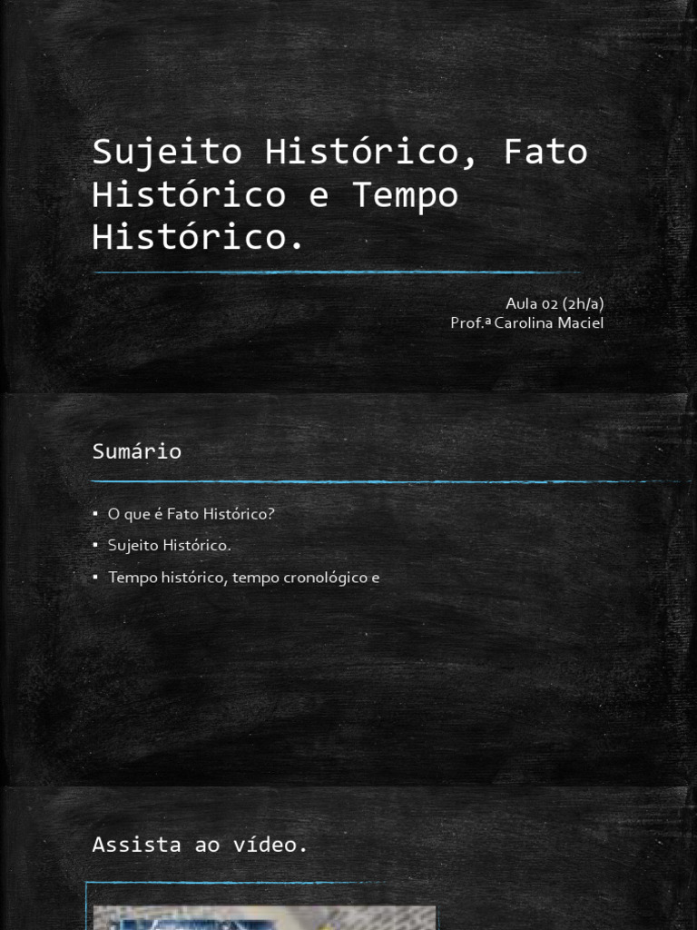 Sujeitos Históricos e Fatos na História | PDF | Calendário | Ano