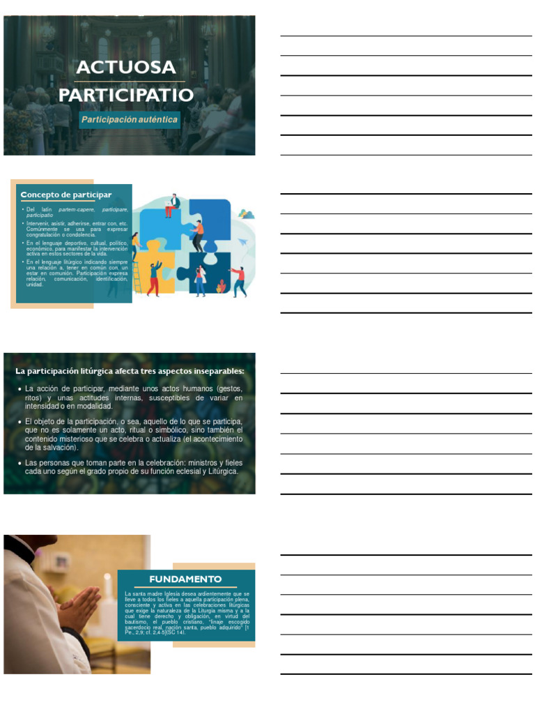 Actuosa Participatio en la Liturgia | PDF | Sacerdote | eucaristía