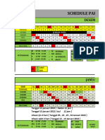 Schedule Pakuan 2022