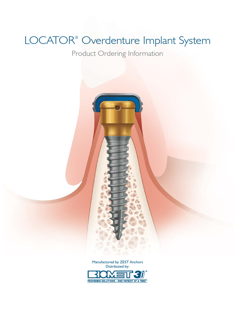 3i Implant Catalogo Locator | PDF | Drill | Dentistry Branches