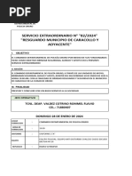 Servicio Extraordinario 82 Resguardo Policial Municipio de Caracollo