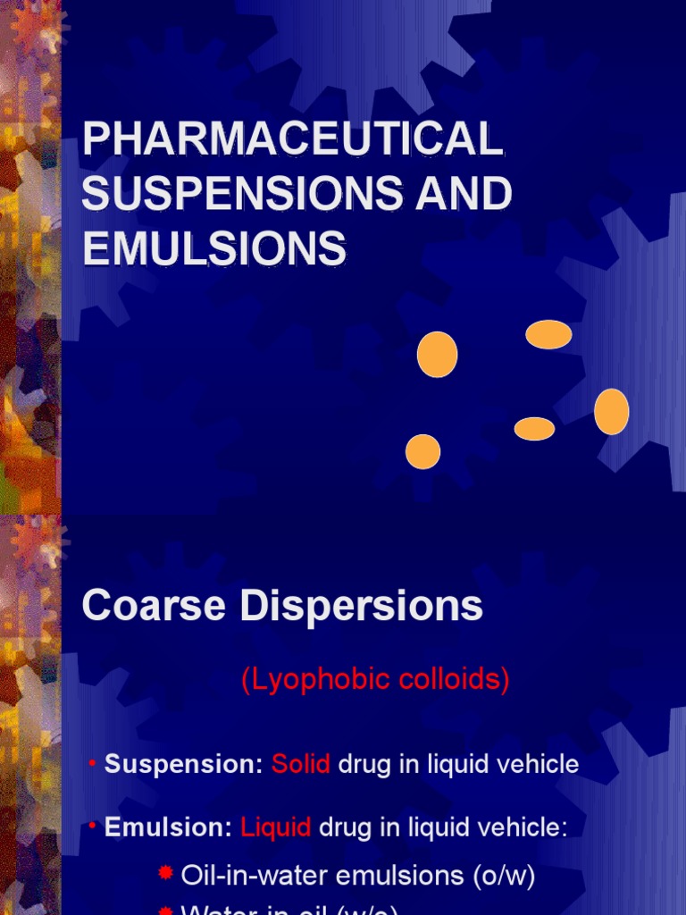 Pharmaceutical Suspensions PDF Emulsion Suspension (Chemistry)