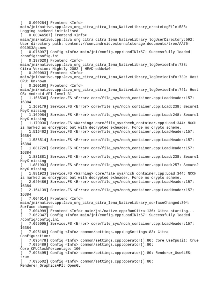 Citra Loggggfddg - Txt.old | PDF | Encryption | Software Engineering
