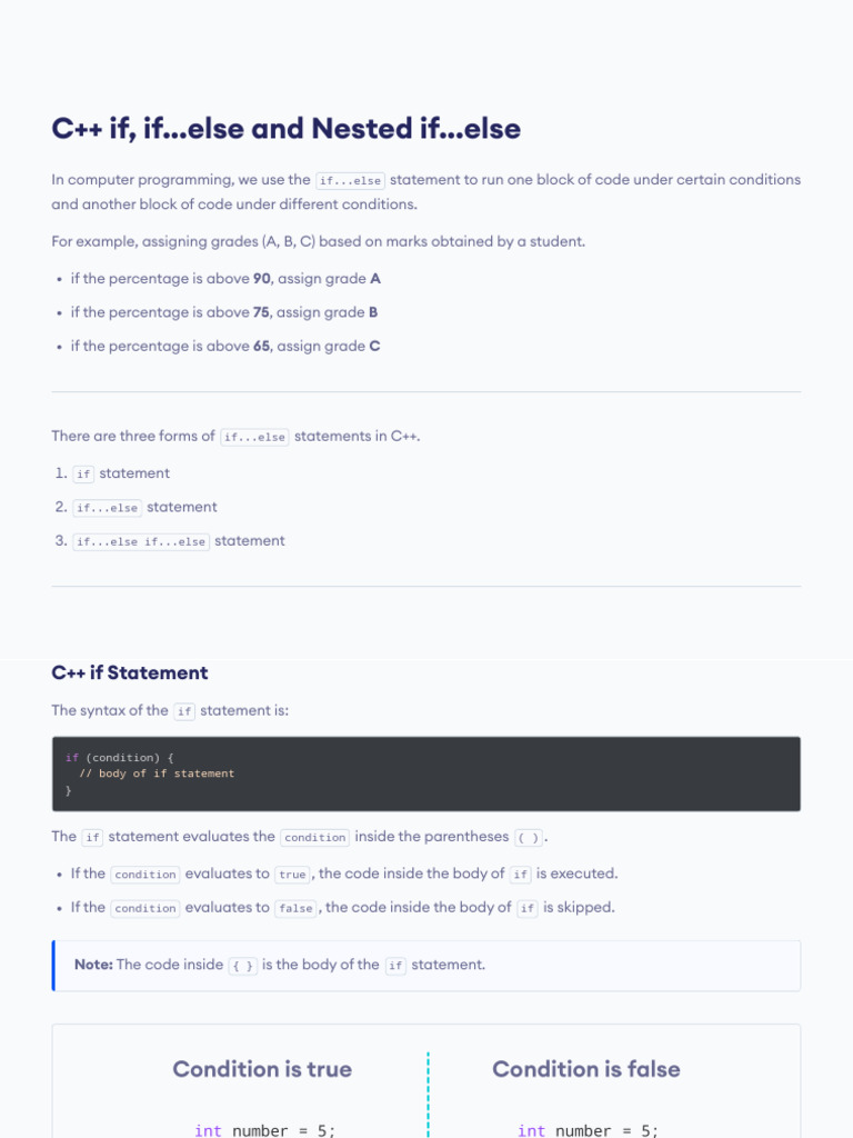 Conditional Statements If Else - Abdul Rehman | PDF | C++ | Computer ...