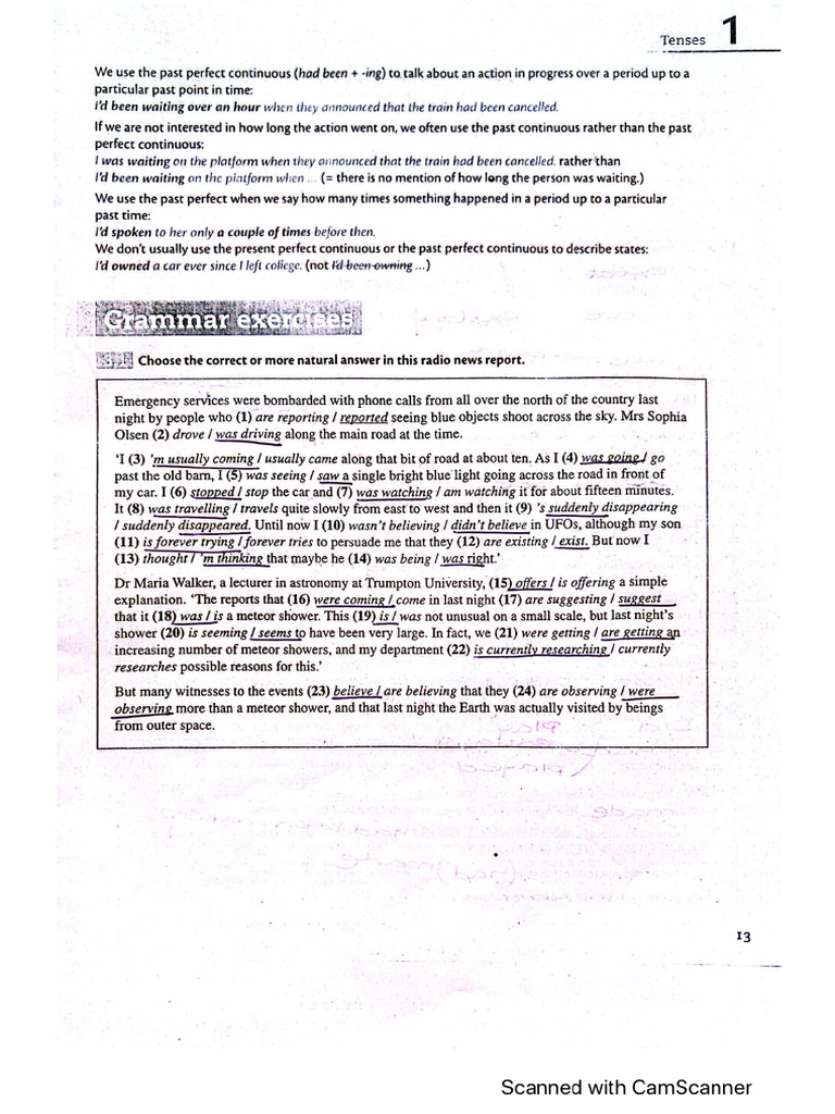 1 - CAE - Test Answers | PDF