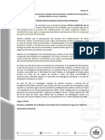 ANEXOS 015 Carta de Interés Institucional para Estudios Observacionales, Estudios de Intervención